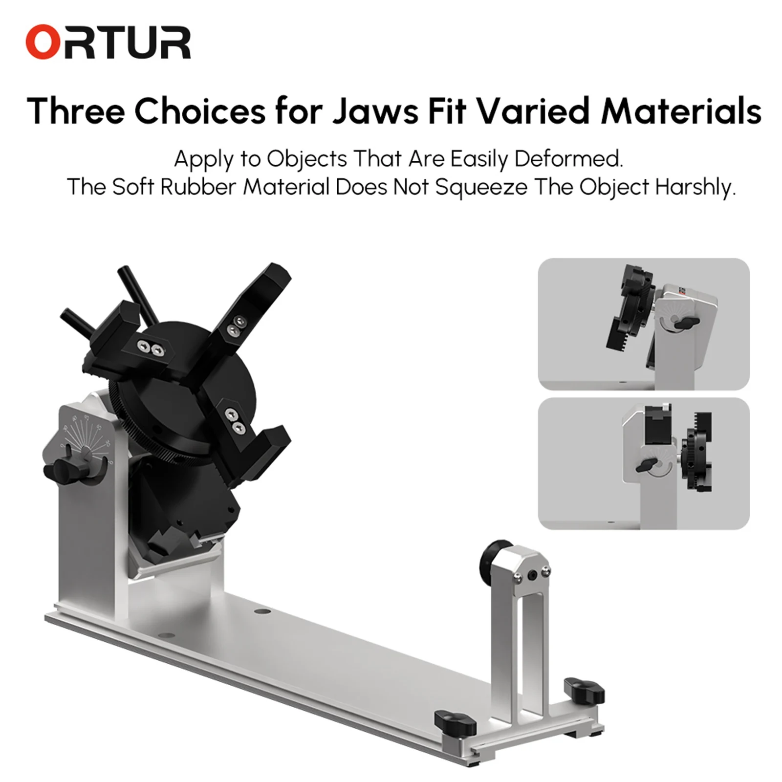 Ortur Y-axis Rotary Roller con mandrino per incisore Laser (YRC1.0) accessori per macchine per incisione Laser per tutti gli Ortur Aufero