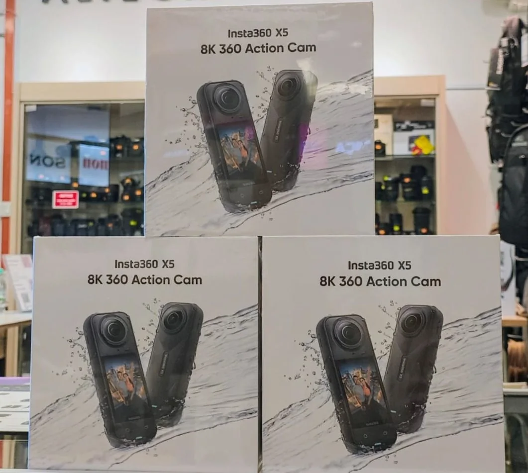 Toptan Insta360 X5 - Su Geçirmez 8K 360 Aksiyon Kamerası, Düşük Işıkta Önde Gelen, Görünmez Selfie Çubuğu Etkisi, Sağlam