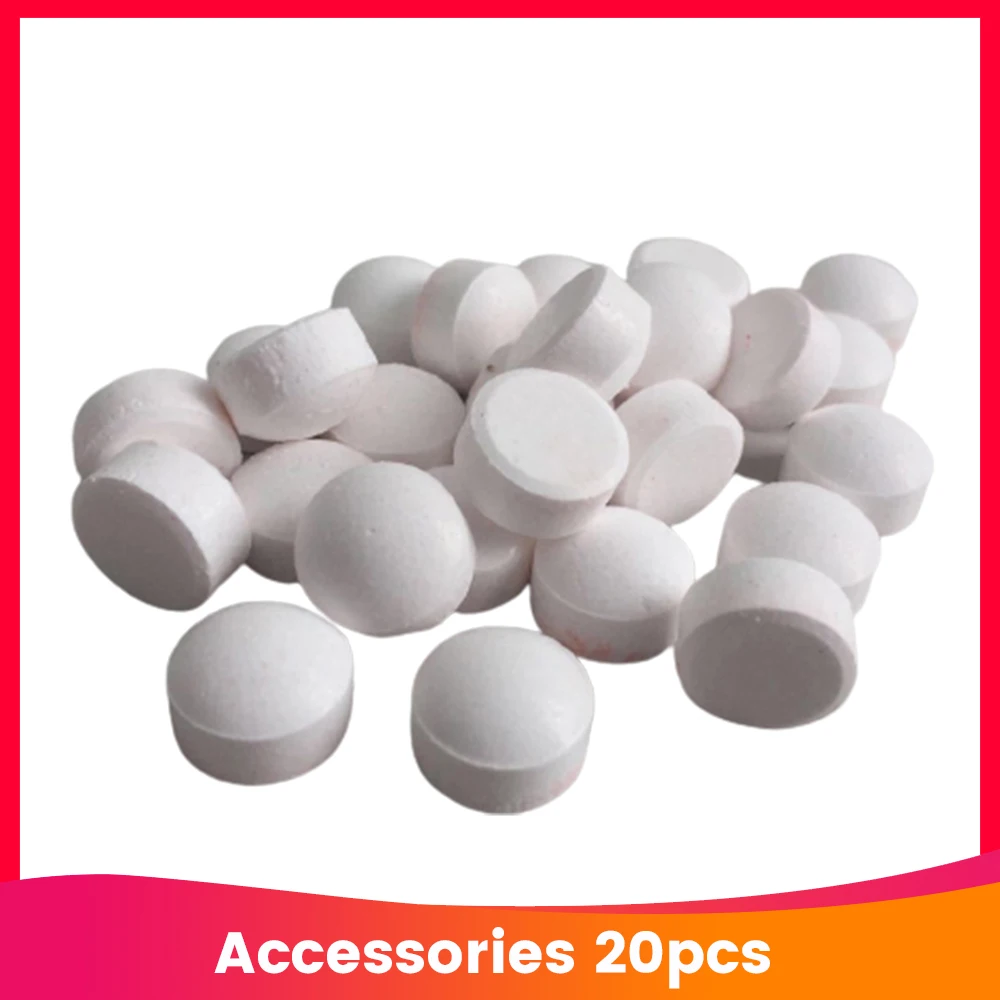 20 adet mutfak SANQ kahve makinesi temizleme tüm kahve makineleri ve su ısıtıcısı için efervesan tabletler evrensel kireç çözme çözümü