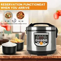Cuiseur à riz Portable 5L camion électrique multi-cuiseur soupe bouillie cuisson des aliments vapeur alimentaire vapeur chaleur 5
