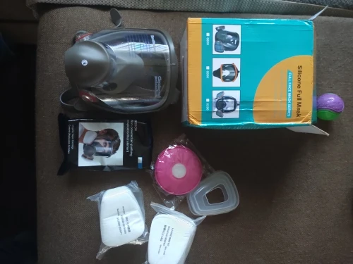 6800 Anti-Fog Full Face Respirator Gas Mask Industrial Painting Spraying Respirator Safety Work Filter Formaldehyde Protection photo review