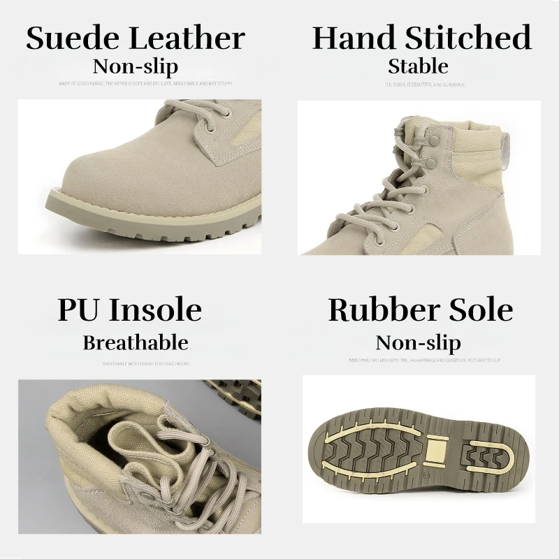 Suede Hiking Boots for Men and Women, Sports Shoes, Military Sneakers, Trekking, Camping, Hunting, Cycling, Autumn and Winter