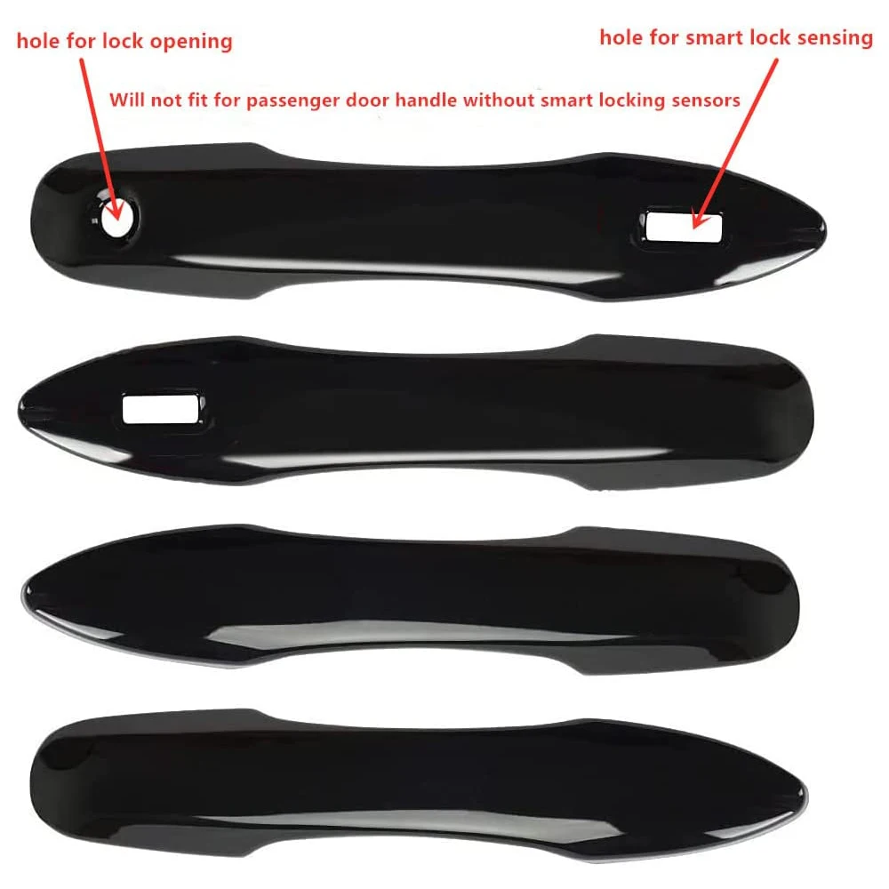 4x for Toyota Yaris Cross Hybrid 2022 2023 XP210 Stickers 2021 2020 Glossy Black Car Door Handle Cover Trim Styling Accessories