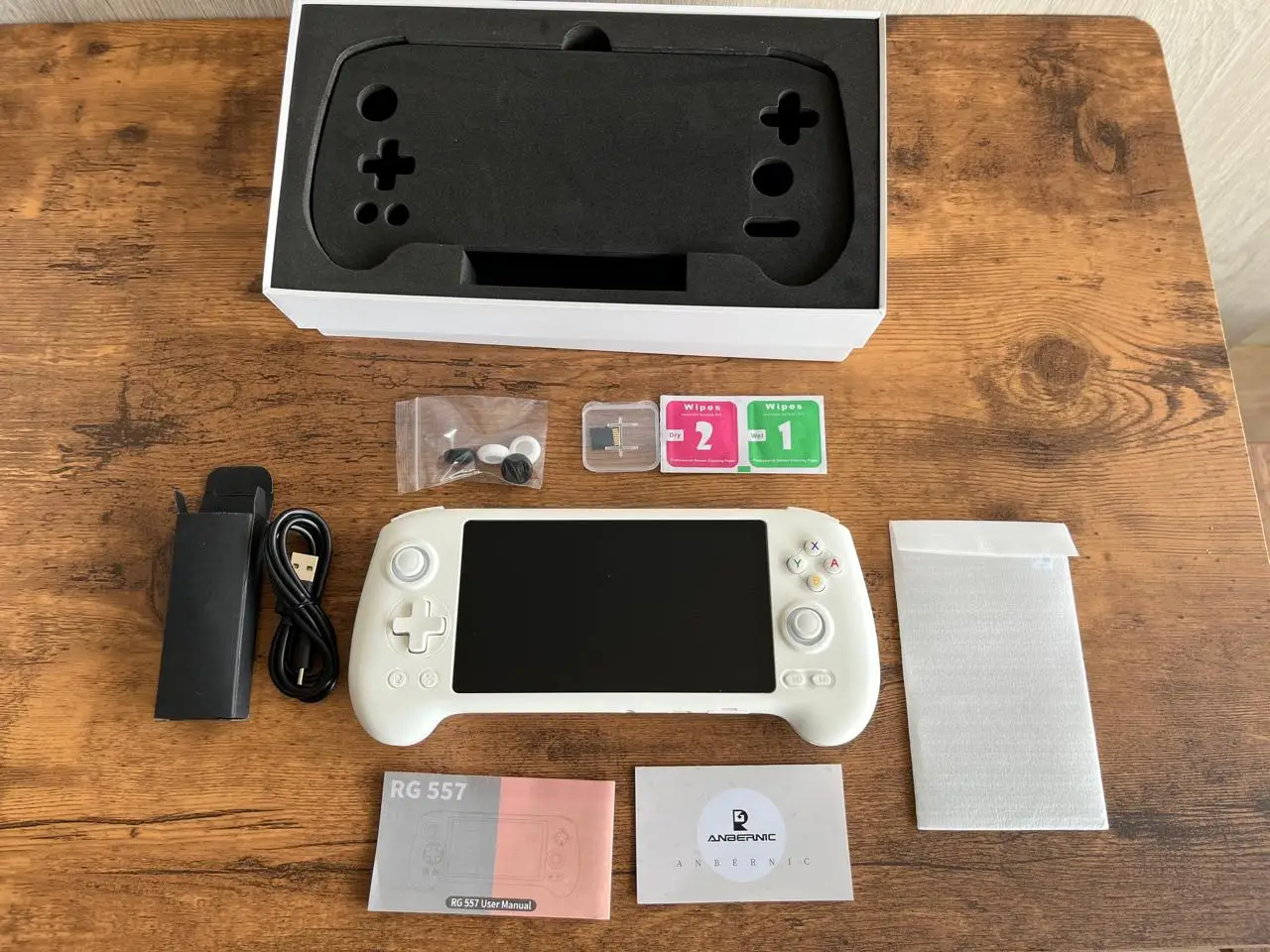 Anbernic rg557 console de videogame portátil android 14 console de