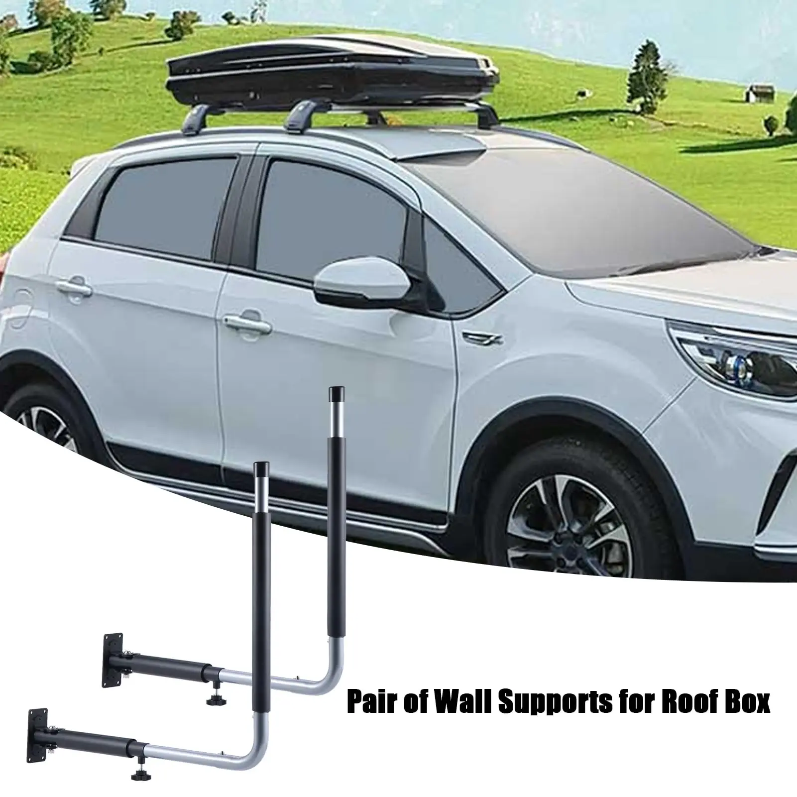 Car Exterior Parts Car Roof Luggage Side Wall Storage Rack Wall Mounted Bracket 75 kg Load Capacity For Surfboards Kayaks