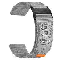 Nylon Strap for Smartwatch - Durable and Stylish Replacement Band (20mm and 22mm Options) (Grey)