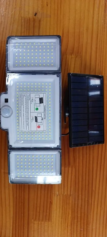 Solar Light Outdoor 328/348 LED Integrated Super Bright Motion Sensor Strong Power IP65 Waterproof 3 Working Modes Garden Wall photo review