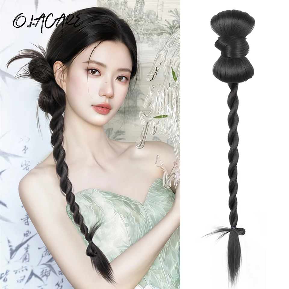 Synthetic Braid Hair Clip for Long Ponytail