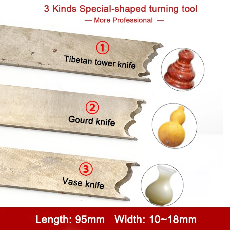 1Pc3KindsSpecialshapedTurningToolAutomotiveMoldingCutterKnifeWhiteSteelGrindingfor