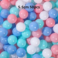 Colorful Soft Ocean Balls for Children's Play Areas - 50 or 100 Piece Set (50pcs Macaron Color)
