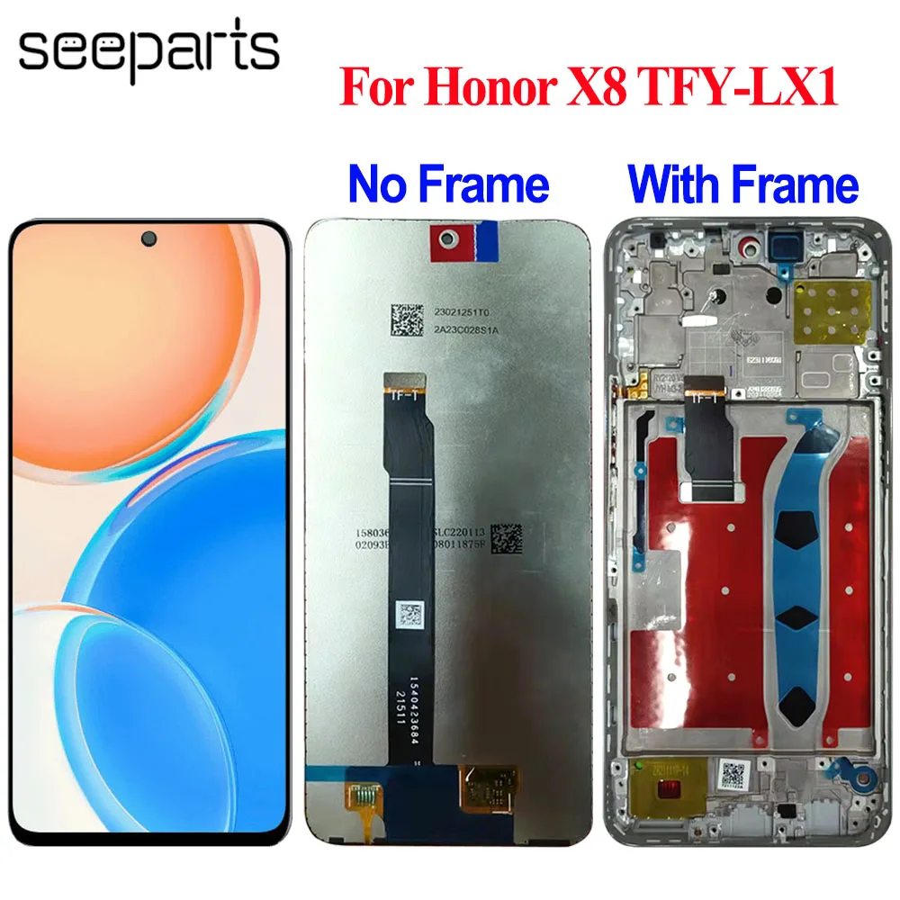 Tested Working For Huawei Honor X8 LCD Display With Touch Screen Digitizer Assembly X8 LCD TFY LX1 LX2 LX3 Display