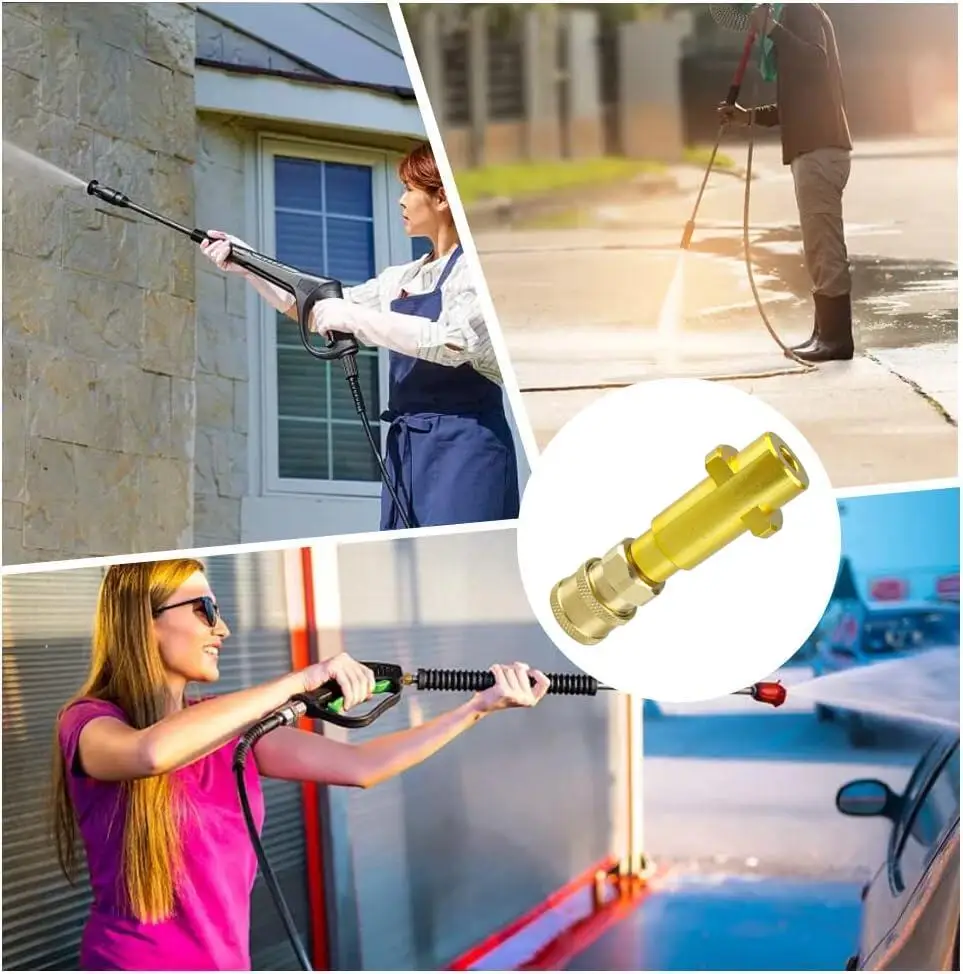 Pressure Washer Quick Connector 1/4" to Spray Gun Wand Lance Bayonet Adapter 1/4" For Karcher Bosch AR Elitech Interskol Lavor 6