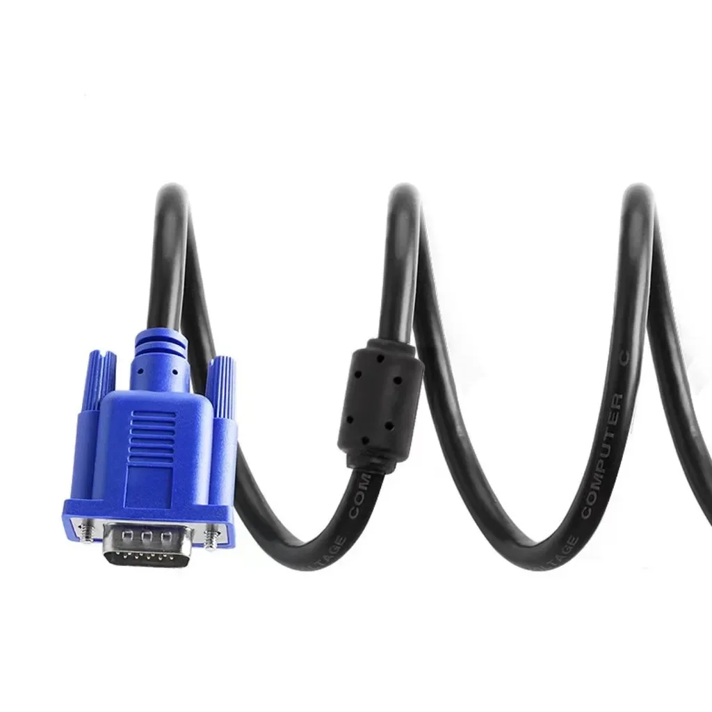 Cabo VGA Ultra Resistente Blindado de 2.7m com Sinal Rápido para Monitores PC, TV e Projetor - Durável e Confiável
