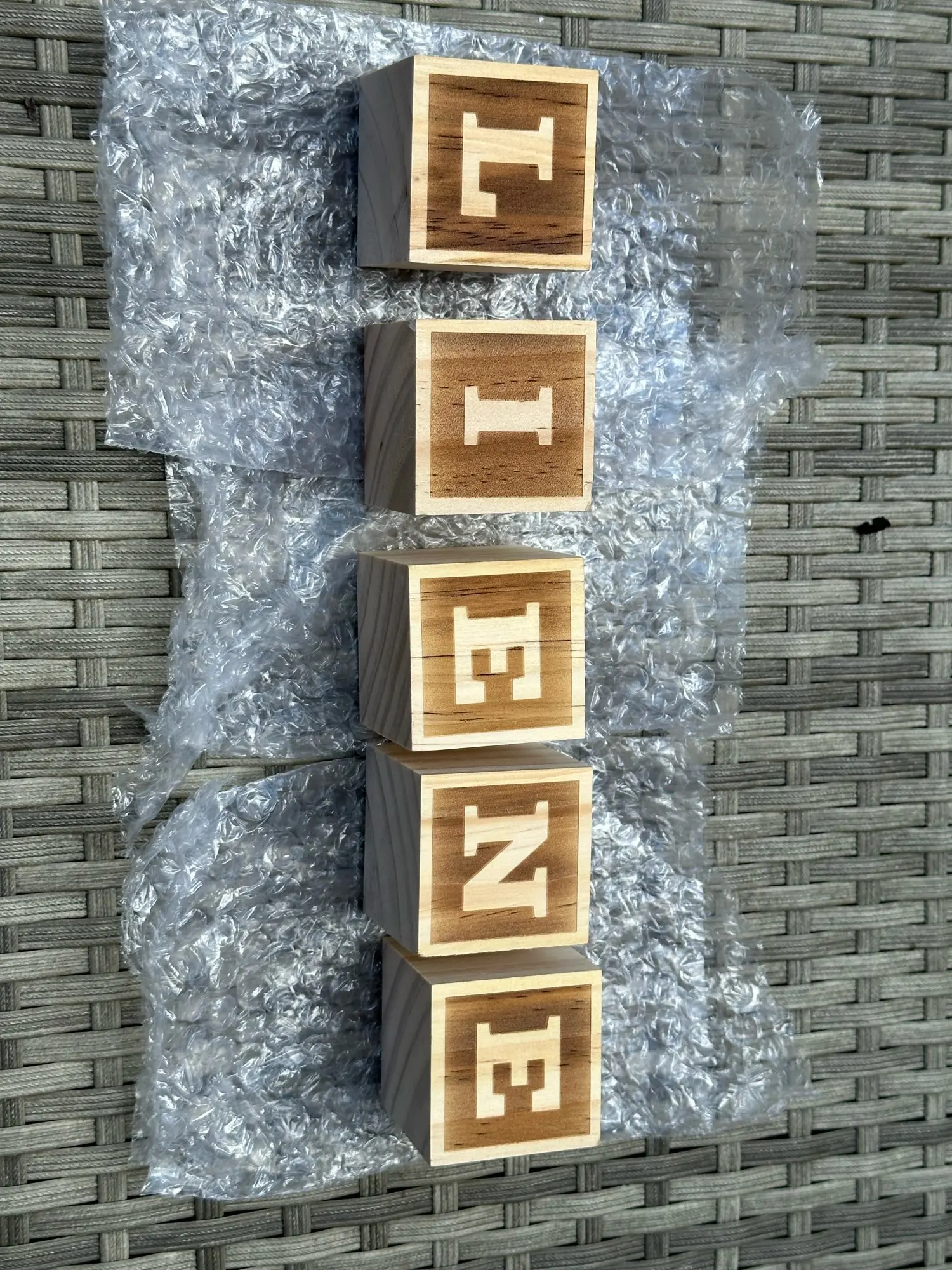 Custom Wooden Name Blocks - Nursery and Baby Shower Party Gifts photo review