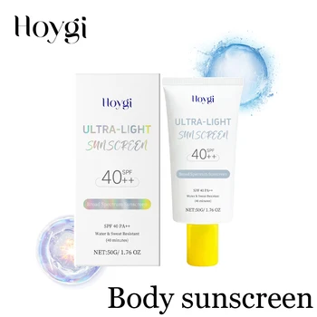 Hoygi Spf 40 Sunscreen Cream Light Texture Moisturizing No Tight Relief Dryness Prevent Sunburn Hydrating Sunblock Lotion 1