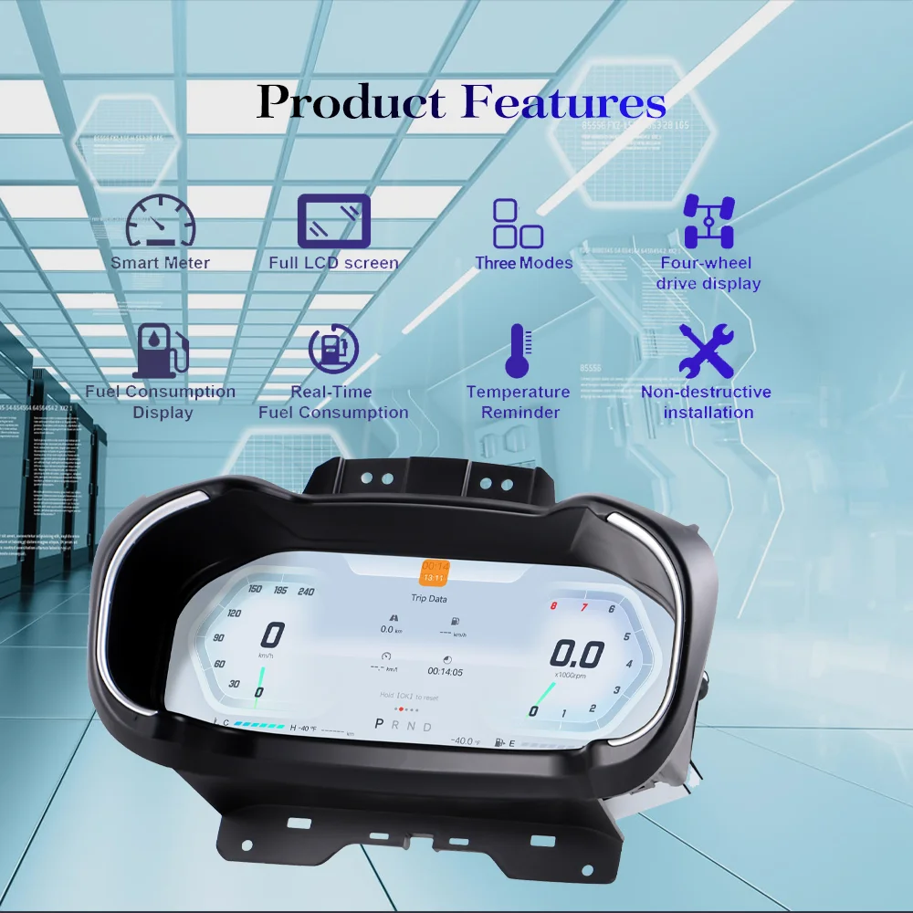 Grupo de instrumentos digitales de 12,3 pulgadas para Renault Koleos Megane 4 Samsung SM6 Talisman 2016-2019 iOS CarPlay velocímetro 3
