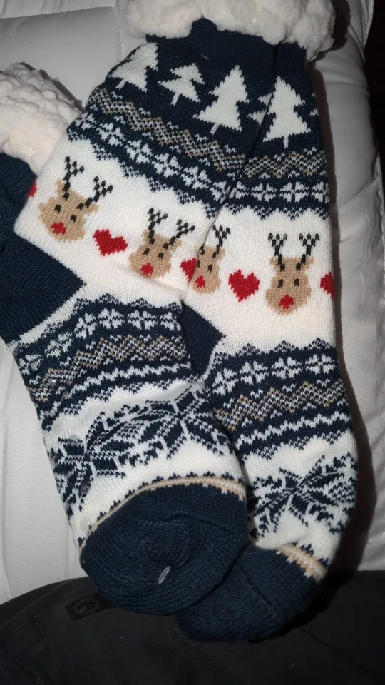 Flauschige Wintersocken mit niedlichen Tiermotiven photo review