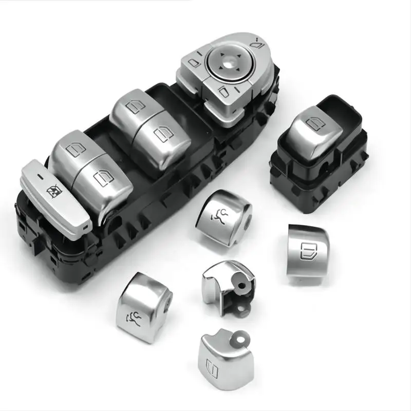 

Car Window Switch Repair Button Cover Glass Lift Control Switch Cap Fit For Mercedes-Benz W205 W253 W213 C E GLC Class