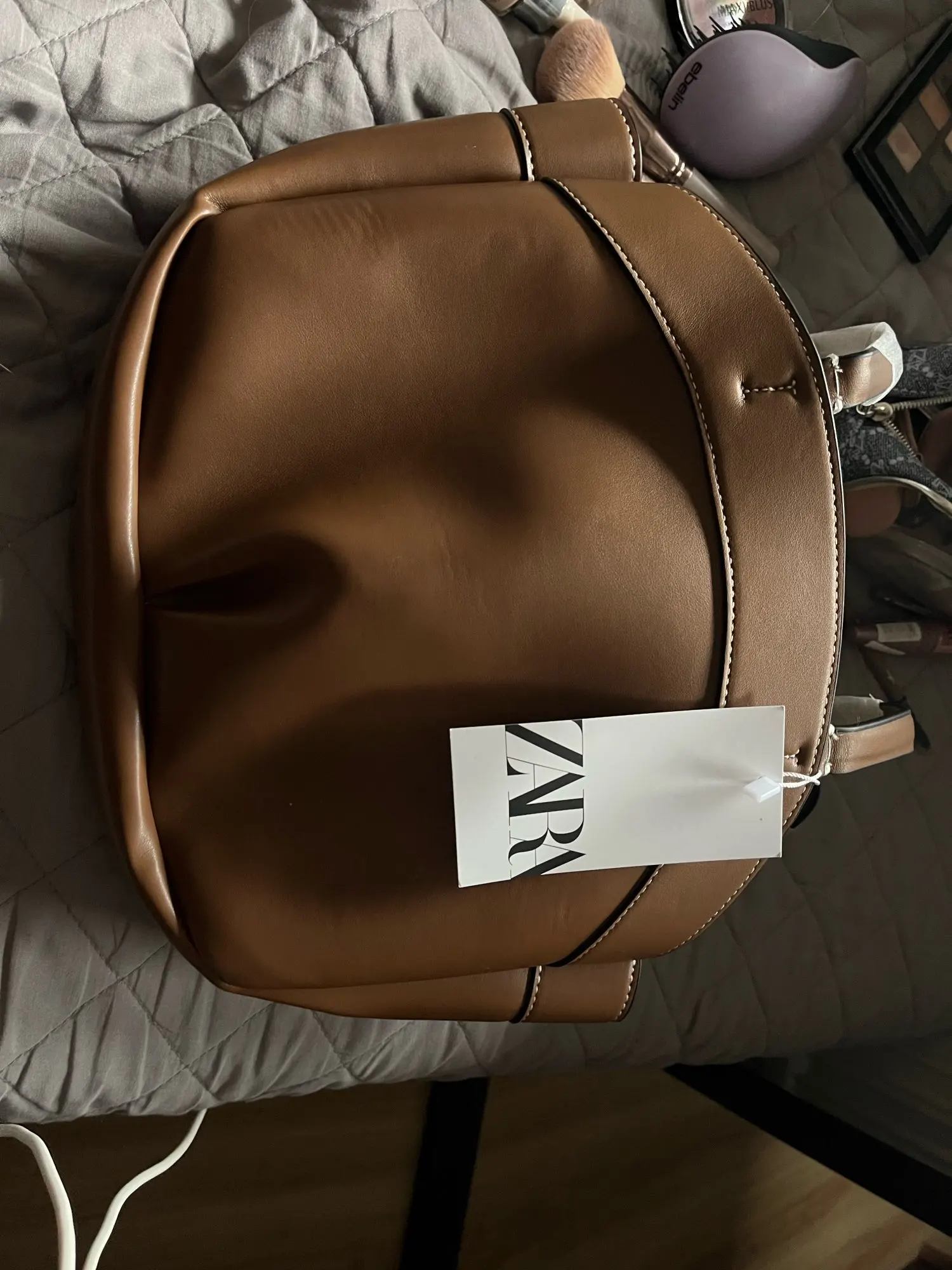 ZA Fashionable Soft Synthetic Leather Tote Bag photo review