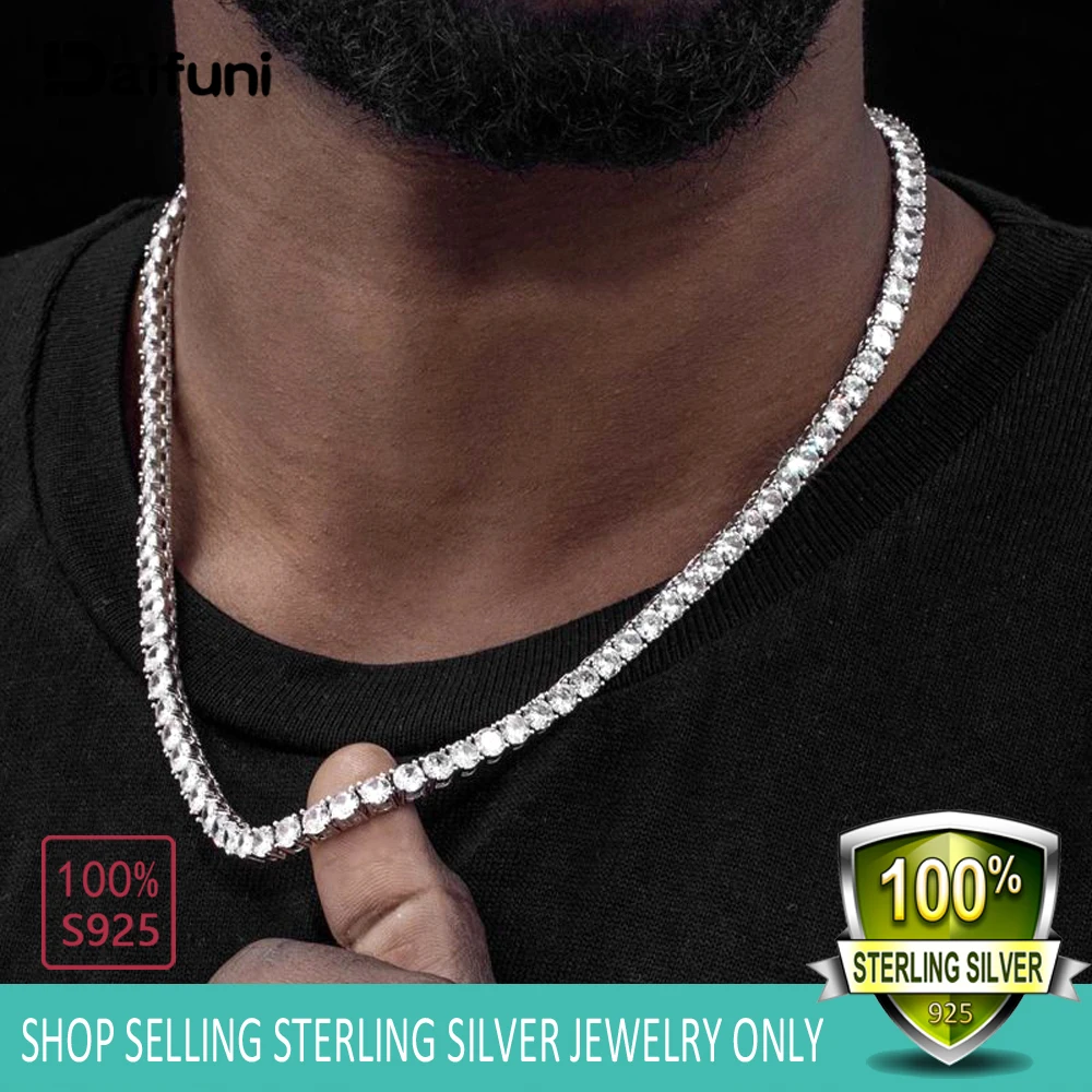 Sterling Silver Chain 925 Men Necklace Vintage Jewelry 2mm Thin Chain  20inchL