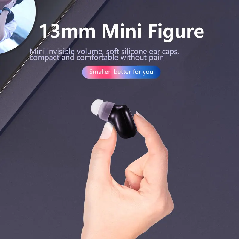 Invisible Bluetooth Earphones, In-ear Wireless Mini Bluetooth Speakers, Invisible Game Sports Physical Noise Reduction Single Ea - Image 3