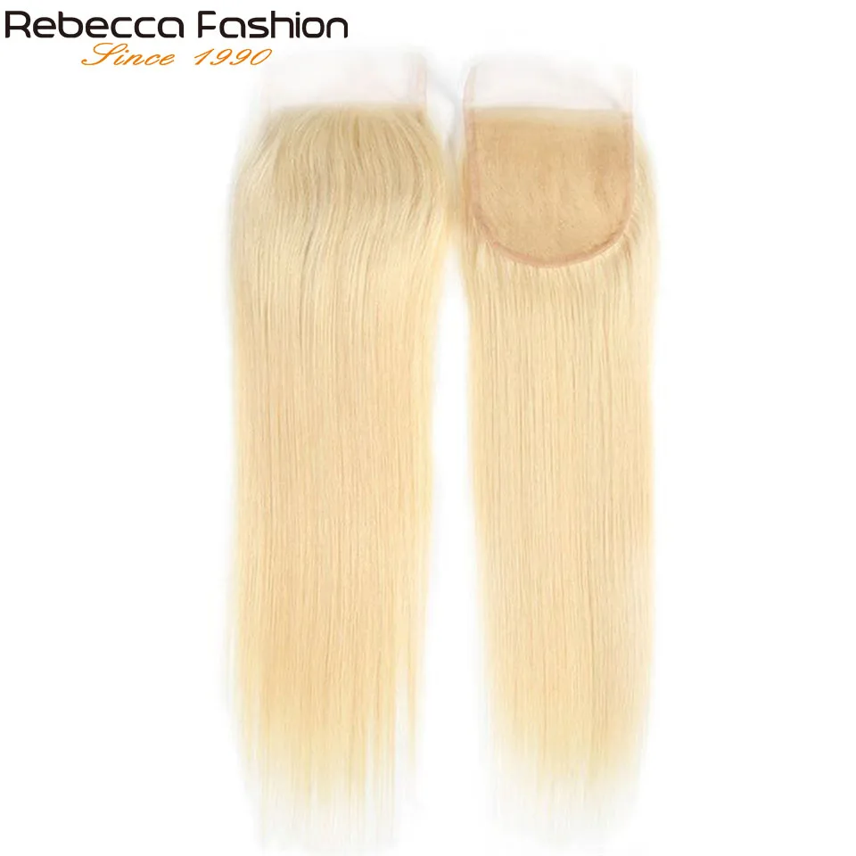 613 Blonde Straight 4x4 Top Lace Closure Human Hair Closure Brazilian Lace human hair closure human hair lace product
