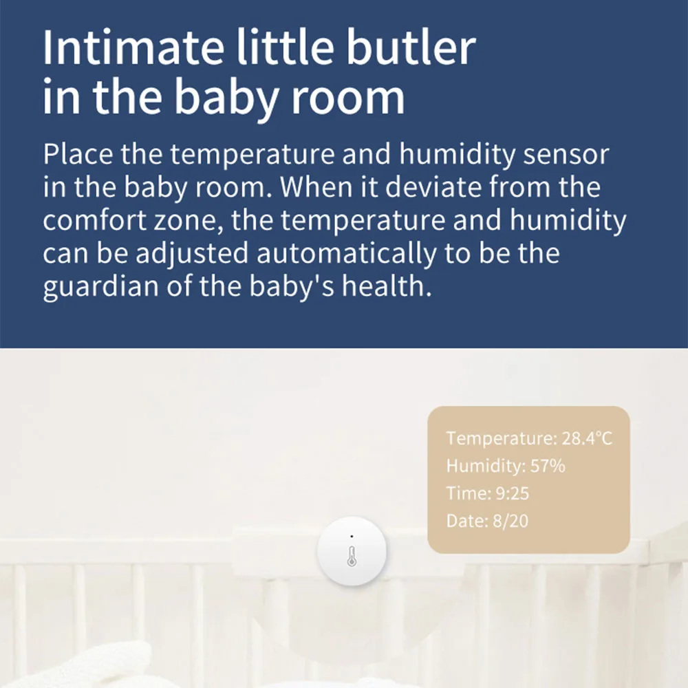 Smart Life Tuya Zigbee 3.0 Temperature And Humidity Sensor Remote Monitor