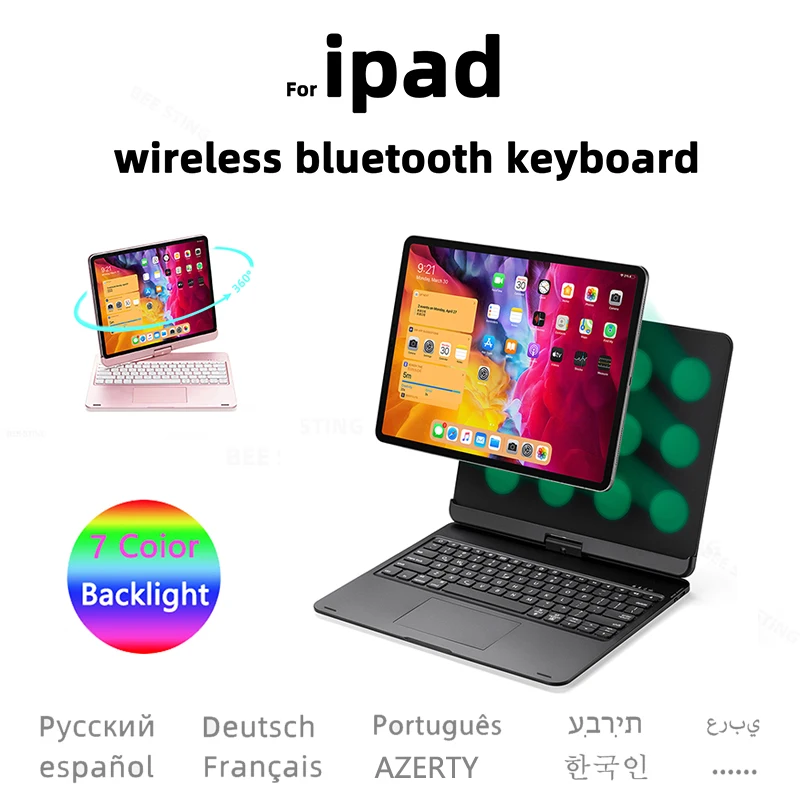 Capa de Teclado Mágico Para iPad Pro 11 2022 2021 2020 2018 Air 5 4 10