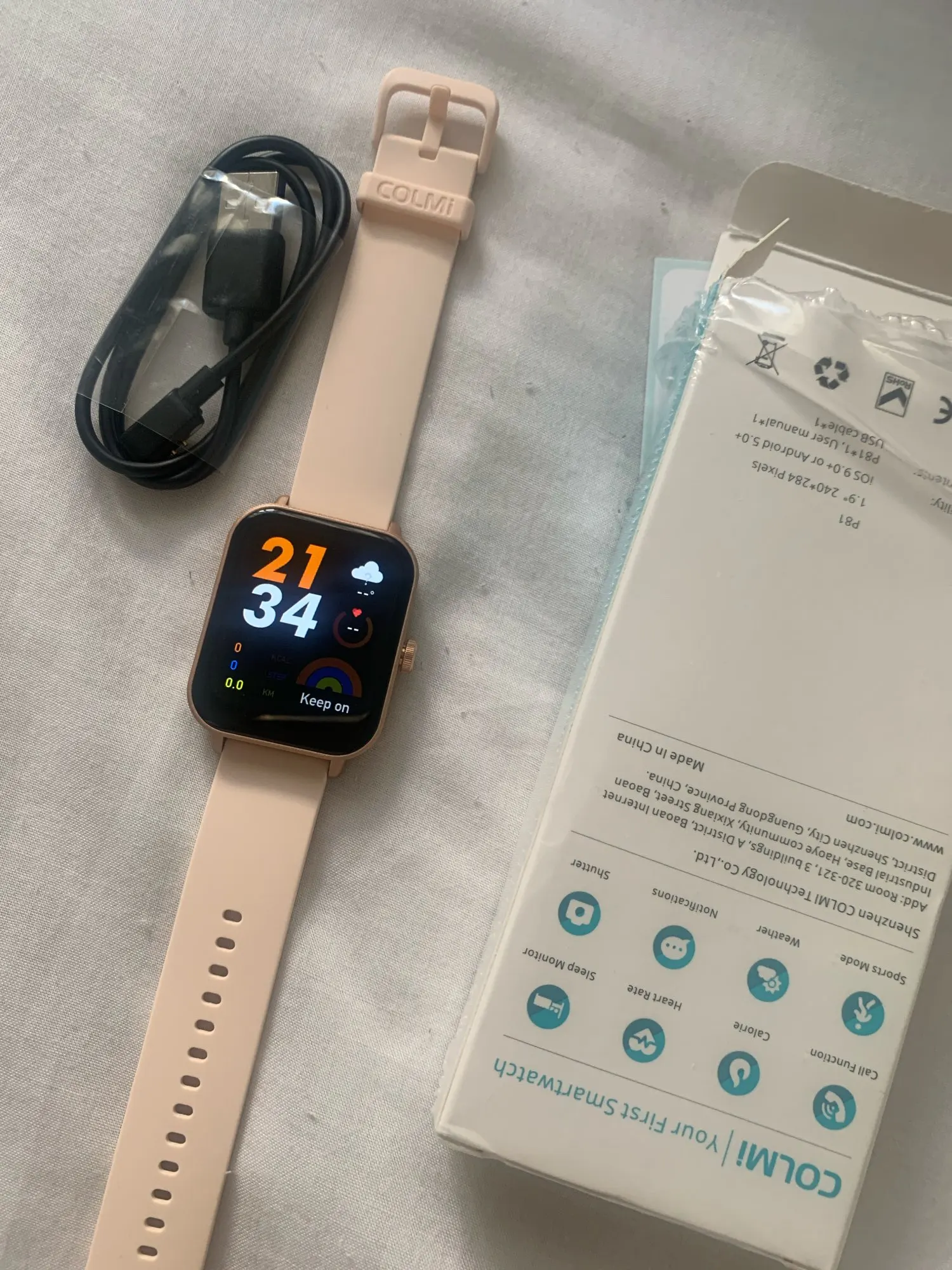 Reloj inteligente COLMI P81 con llamadas de voz, pantalla Ultra de 1,9 pulgadas, Monitor de salud 24H, más de 100 modos deportivos, reloj inteligente Bluetooth para hombres y mujeres photo review