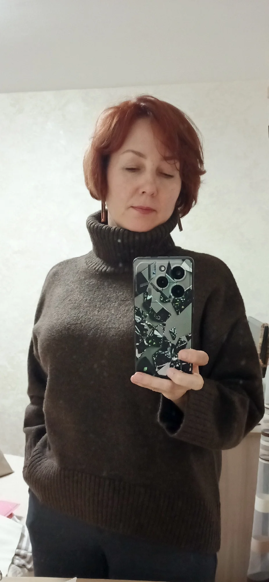 CHIC VEN Korean Women's Sweater Loose Turtleneck Sweaters Warm Solid Pullover Knitwear Basic Female Tops Autumn Winter 2022 photo review