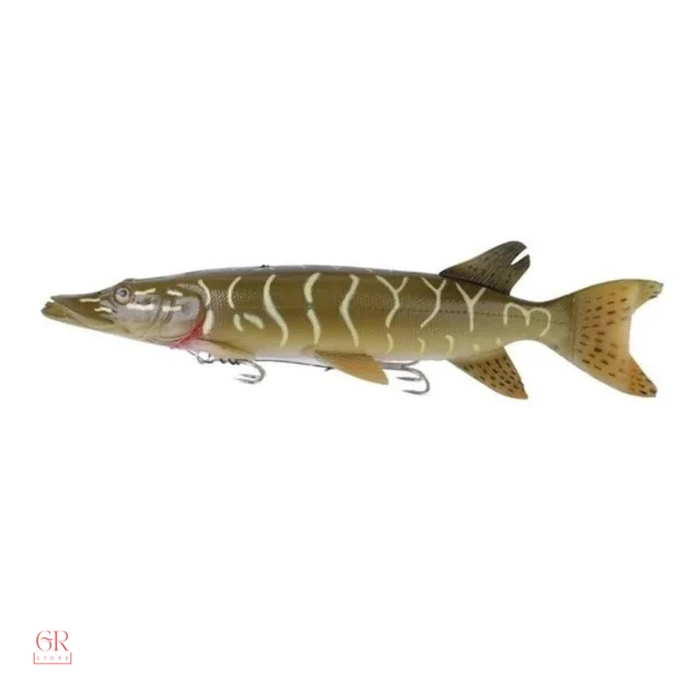 Savage Gear Fishing Lure 3D Line Thru Pike 20cm 66g Soft Bait - AliExpress