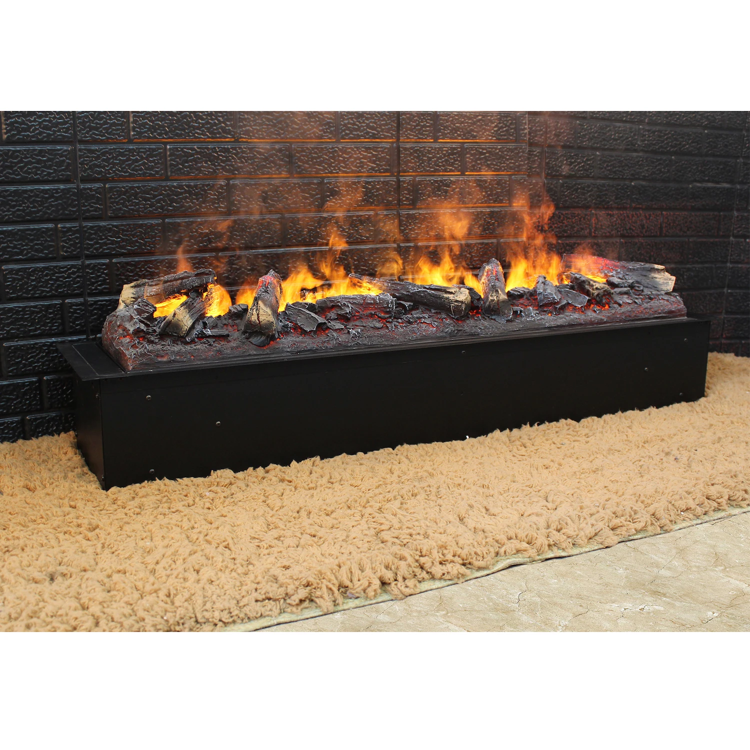 Cassette 1000 Log Set Version Water Vapor Electric Fireplace Steam Flame  Effect Humidifier - AliExpress