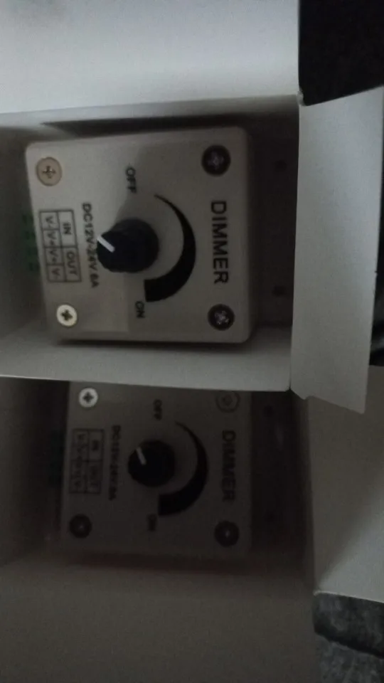 White LED Dimmer Adjustable Brightness Led Strip Controller Switch photo review
