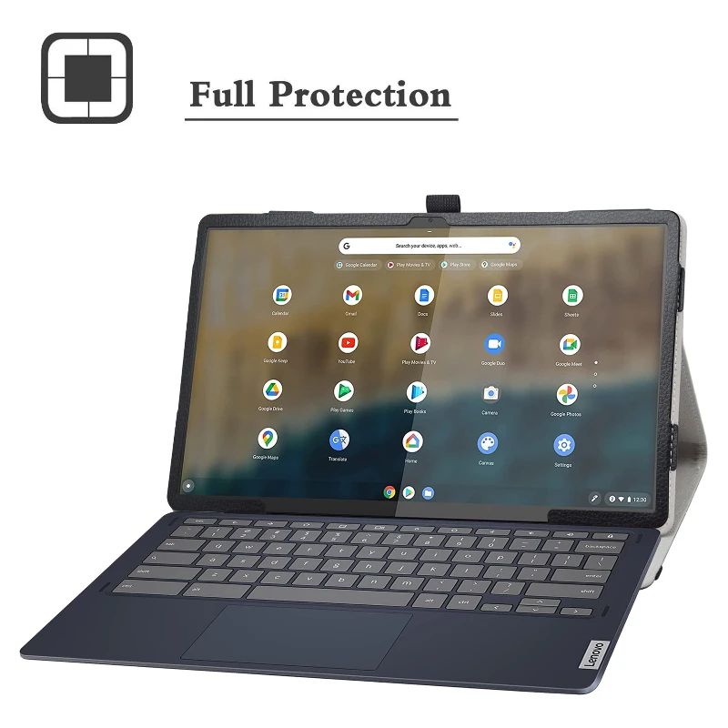 Capa Dobrável Tablet com Fecho Elástico Capa para Lenovo Ideapad Duet Chromebook 13.3 - Imagem 2