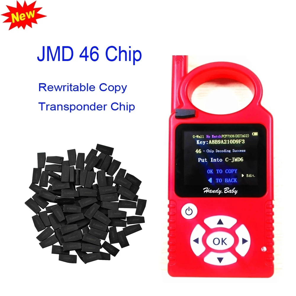 Original JMD 46 ID46 Chip for Handy Baby CBAY JMD Ebaby Key Programmer Blank JMD46 Transponder Chip 10pcs/Lots Car Key Transponder Chip