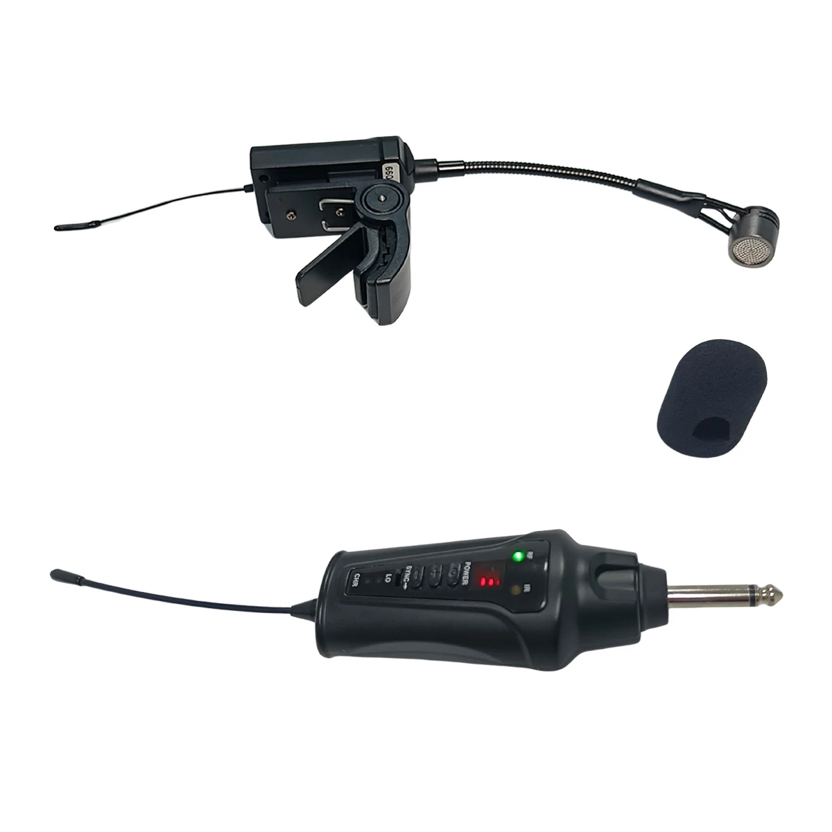 Wireless Clarinet Microphone System UHF Condenser for Clarinetist Playing Studio Recording Stage Live Performance Acemic KT-5
