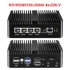 12th Gen Intel N100 Mini PC Firewall Router 4 LAN i226-V 2.5G N6000 N5105 J4125 NVMe Fanless Mini Computer Proxmox pfSense Box 4