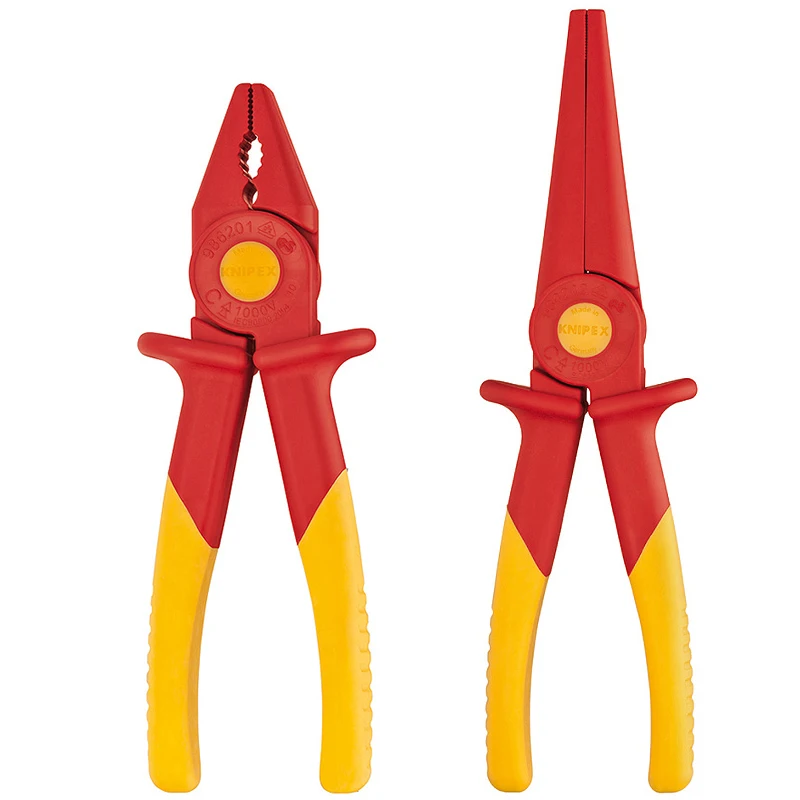 

KNIPEX Plastic Insulated Pliers for Electrician 1000V VDE Test Insulating Electrical Working Tool NO. 986201 | 986201
