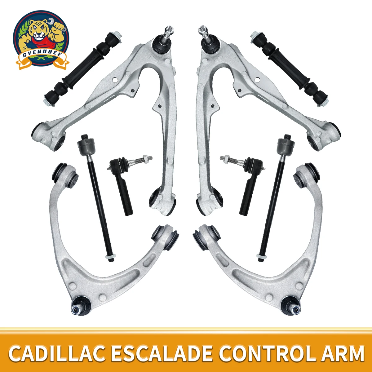

Svenubee 10pcs Front Lower Control Arm Ball Joint Stabilizer Link Suspension for Cadillac Escalade Chevrolet GMC 2014 2015 2016