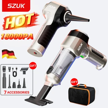 SZUK C017MAX Car Vacuum Cleaner 18000PA Strong Suction Portable Cleaning Machine Wireless Handheld Mini Vacuum Cleaner for Car 1