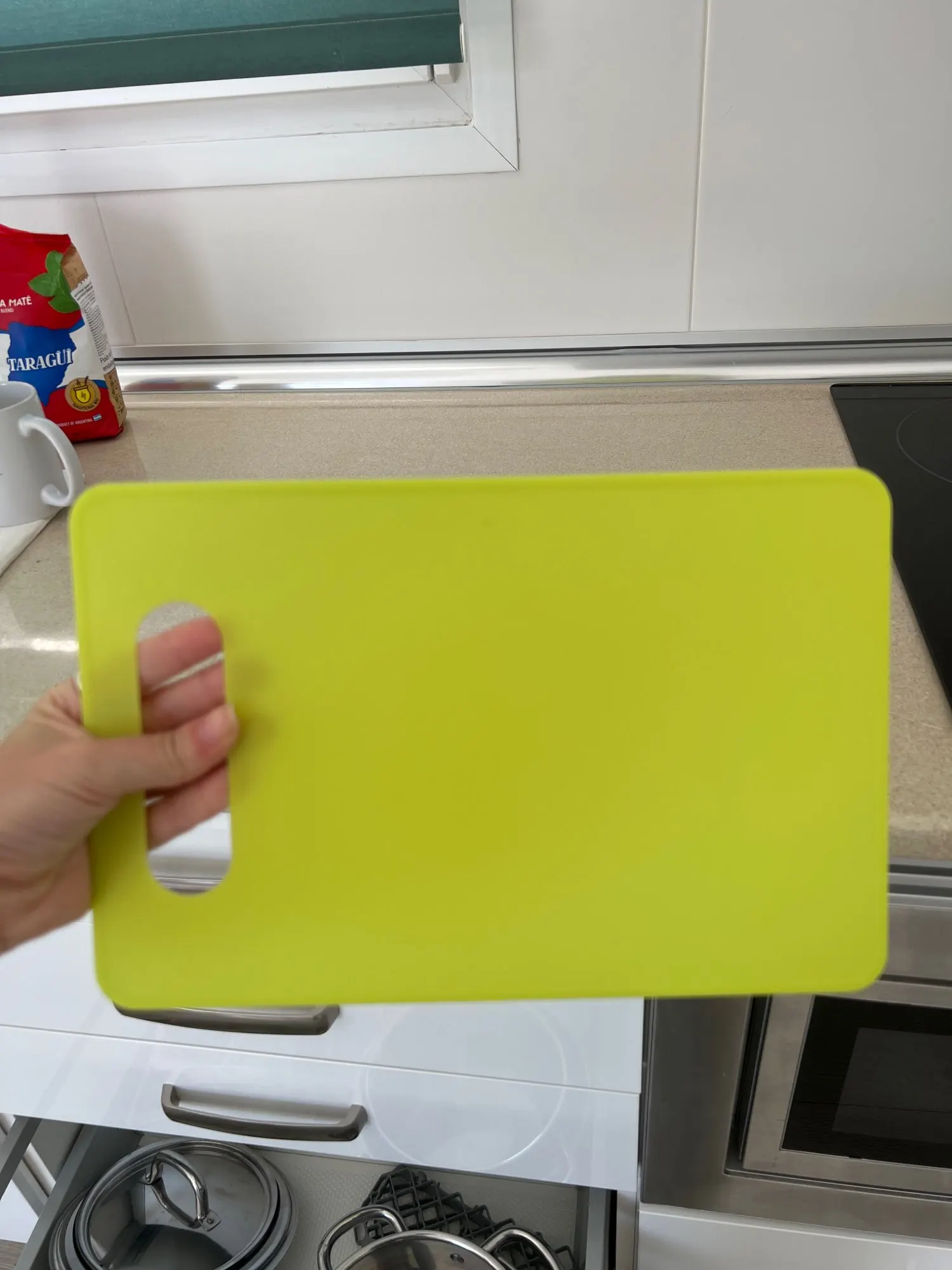 Creative PP Square Chopping Board, Non-Slip Vegetable & Fruit Cutting Board photo review