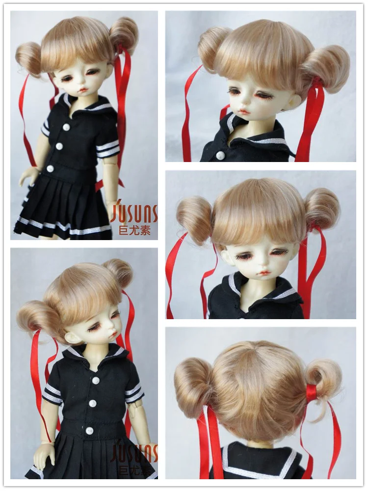 

JD034 1/12 1/8 1/6 Cute BJD Synthetic Mohair Wigs For Tiny OB11 YOSD Hair Size 3-4Inch 4-5Inch 5-6Inch 6-7Inch Doll Accessories