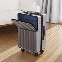 Ensemble de 2 Bagages, Valise Rigide en ABS avec Serrure et Roulettes Pivotantes Universelles Silencieuses pour le Voyage 5