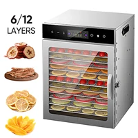 Déshydrateur alimentaire 6-12 couches, sécheur de fruits, herbes et snacks, machine de séchage 800W pour viande séchée maison et friandises pour animaux 1