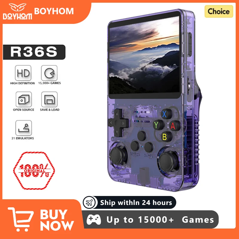 Retrokonsola R36S za $28.89 / ~115zł