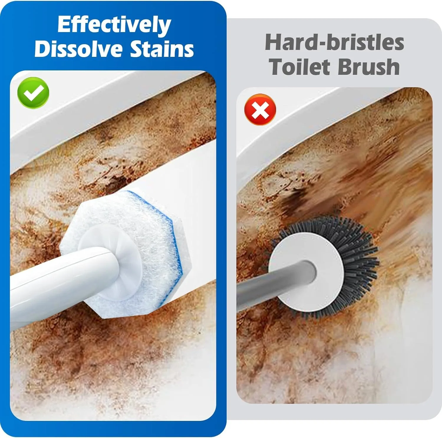 60/50/40/30/20/10 Pcs Toilet Wand Refill Compatible with clorox Toilet Wand Refill 3