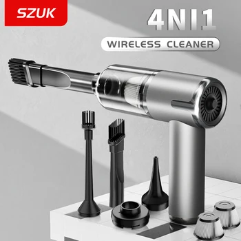 SZUK 미니 자동차 진공 청소기, 무선 휴대용 청소 기계, 강력한 휴대용 가전 제품, 자동차 사무실 청소기