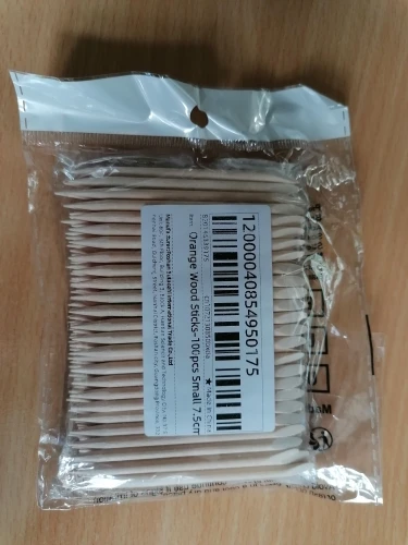 50/100pcs Nail Art Pusher Orange Wood Sticks Cuticle Pusher Remover Rhinestones Dotting Removal Manicure Pedicure Care Tools photo review