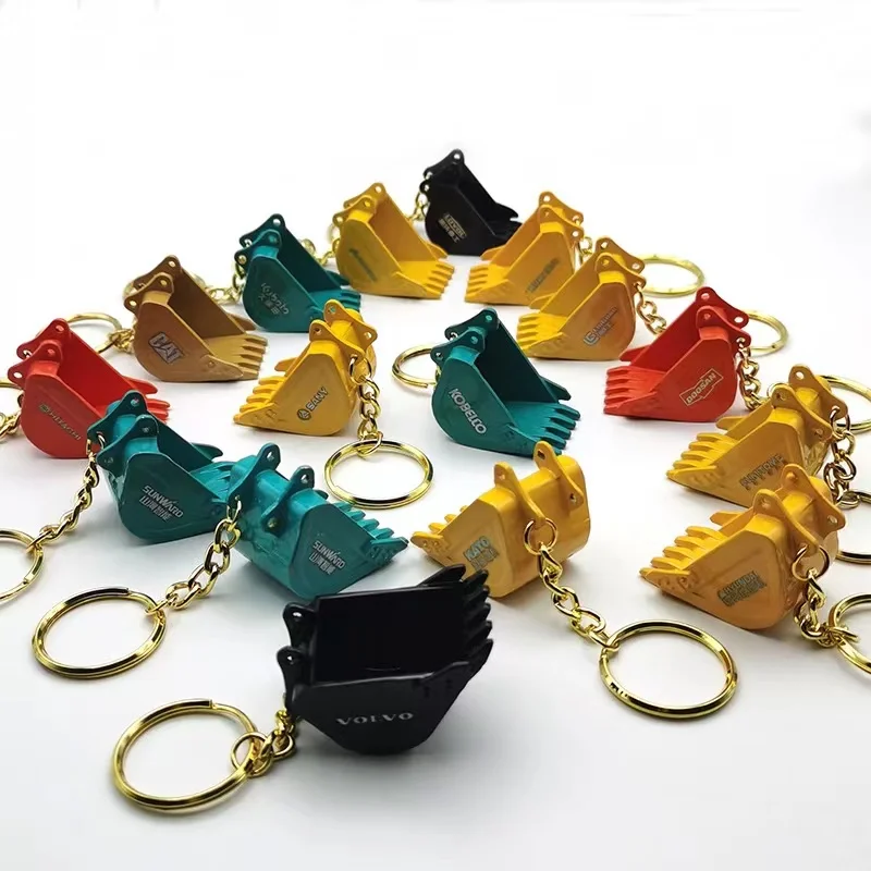 various brandsBucket Key Chain for Caterpillar CAT Excavator Heavy Equipment Keychain