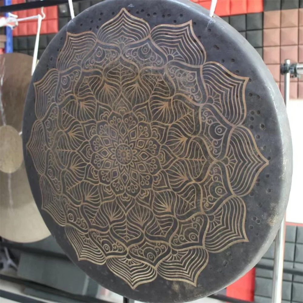 Arborea Sound Healing Gongs-Mandala Chau Gong 45-90cm with Mallet Long Sustain Meditation Gong for Yoga and Therapy Sound Bath